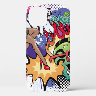 Graffiti-Illustration mit Street-Graffiti-Buchstab Case-Mate iPhone Hülle
