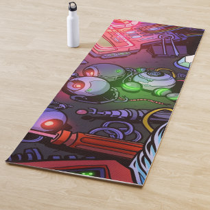Graffiti-Illustration  Yogamatte