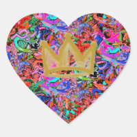 Graffiti im Street-Stil mit Krone