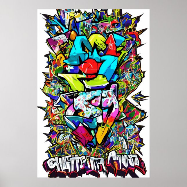 Graffiti Inspiriert machen und mit dieser UNO akti Poster (Vorne)