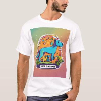 Graffiti-Inspiriert Minimalistische Heimhunde T - T-Shirt