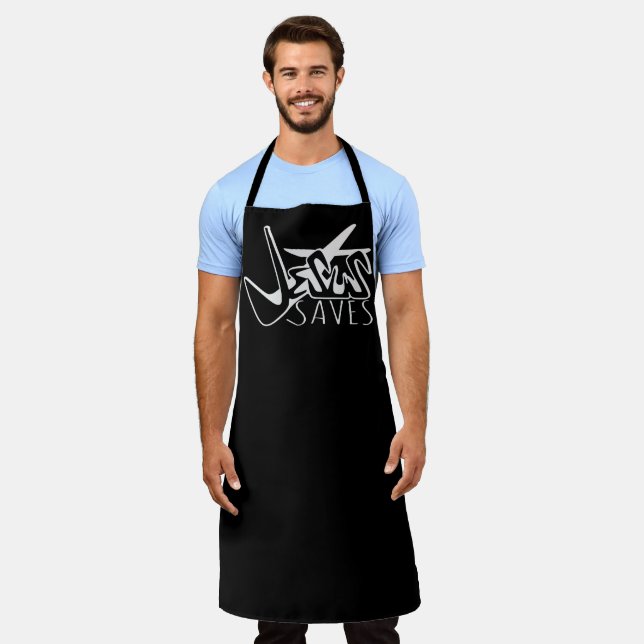 GRAFFITI JESUS RETTE CHRISTLICH SCHÜRZE (Getragen)