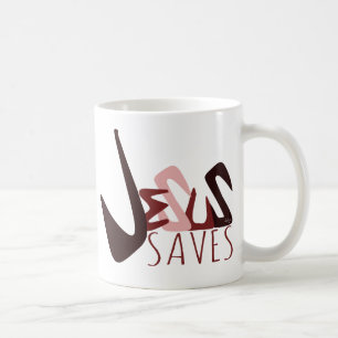 GRAFFITI JESUS RETTE rot Kaffeetasse