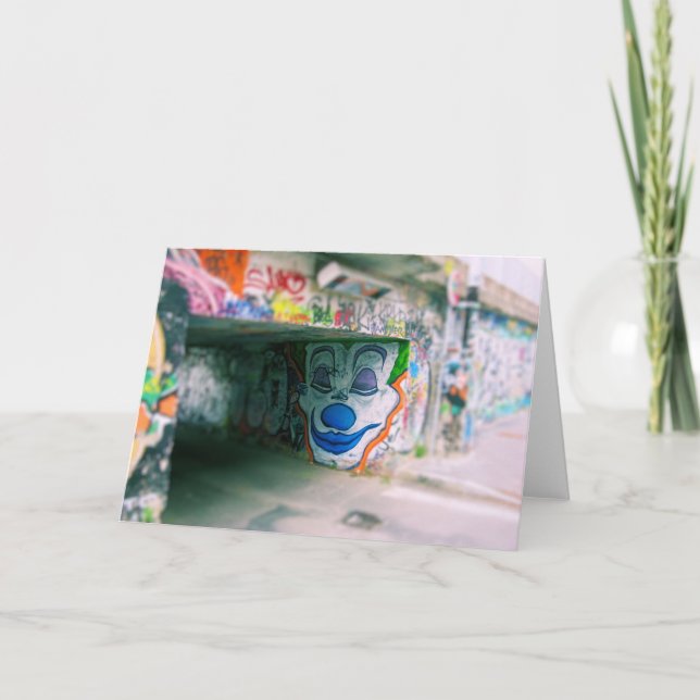 Graffiti - Joker - Mailand, Italien - Grußkarte Karte (Vorderseite)