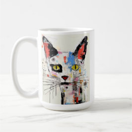 Graffiti-Katze Urban Cool Feline Kaffeetasse
