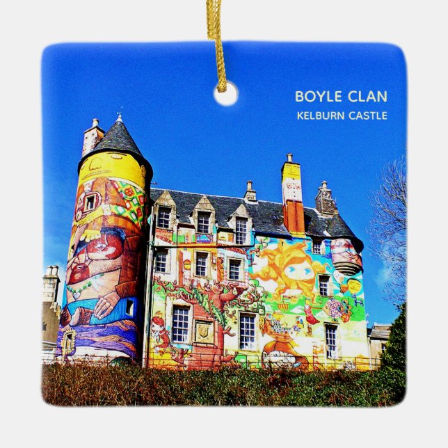 Graffiti Kelburn Castle Boyle Clan Tree Ornament (Vorderseite)