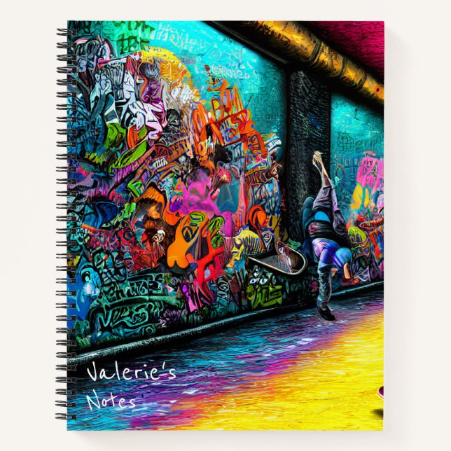 Graffiti kommt zum Leben Notizbuch (Vorderseite)