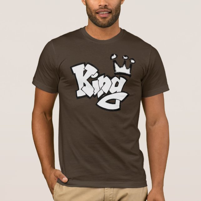 Graffiti-König mit Krone T-Shirt (Vorderseite)