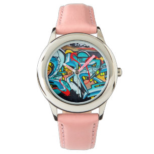 Graffiti Kunst Armbanduhr