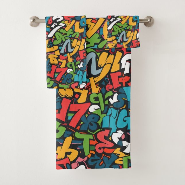 Graffiti-Kunst Badhandtuch Set (Insitu)