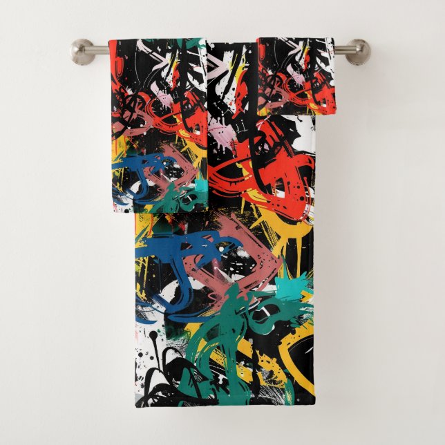 Graffiti-Kunst Badhandtuch Set (Insitu)