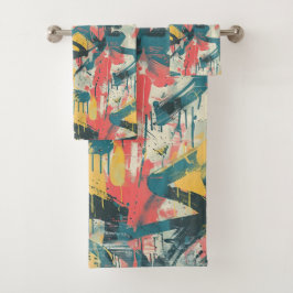 Graffiti-Kunst Badhandtuch Set
