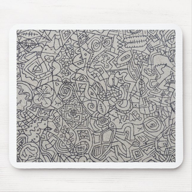 Graffiti-Kunst Linienarbeit Mousepad (Vorne)