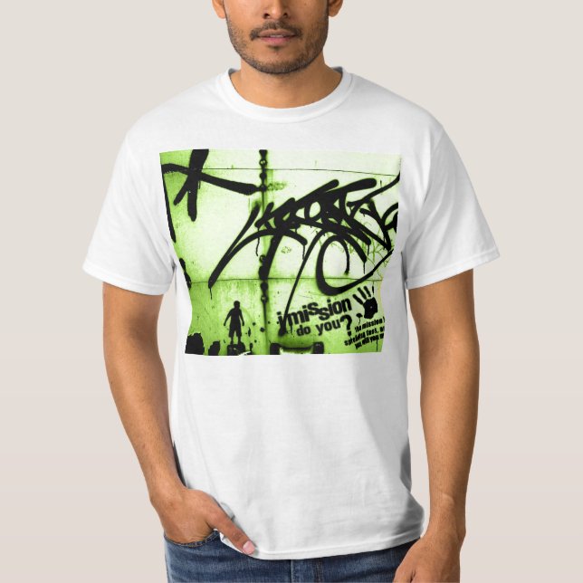 Graffiti-Kunst T-Shirt (Vorderseite)