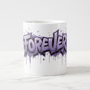 Graffiti Lavender Infinity "FOREVER" Jumbo-Tasse