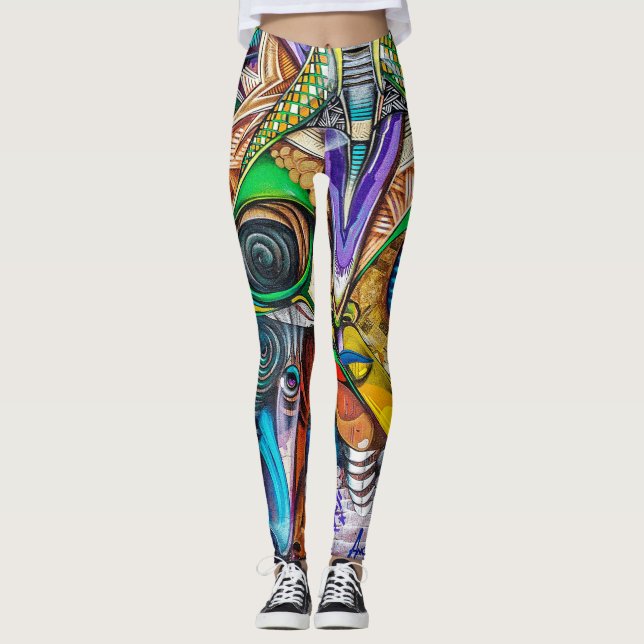 Graffiti Leggings (Vorderseite)