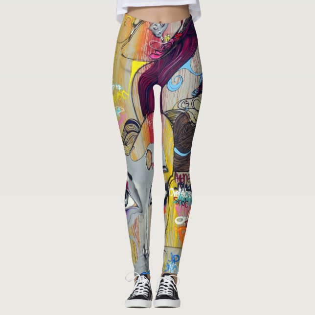 Graffiti Leggings (Vorderseite)
