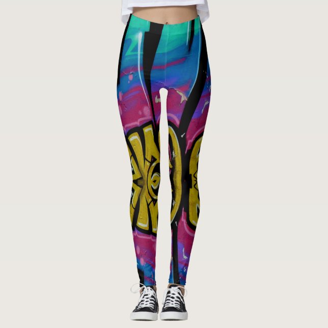 Graffiti Leggings. Leggings (Vorderseite)