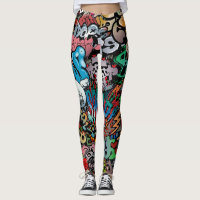 Graffiti-Leggings