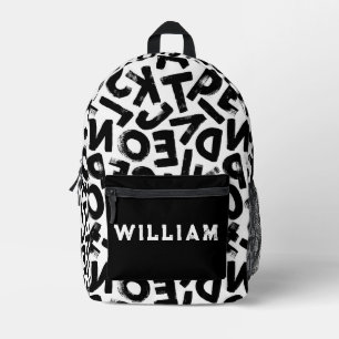 Graffiti Letters Cool Teens Bedruckter Rucksack