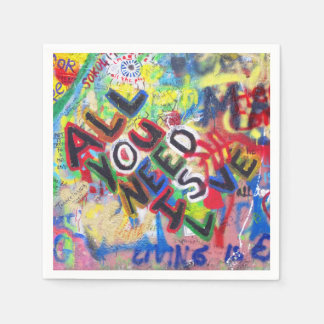 Graffiti Liebe Napkins Serviette