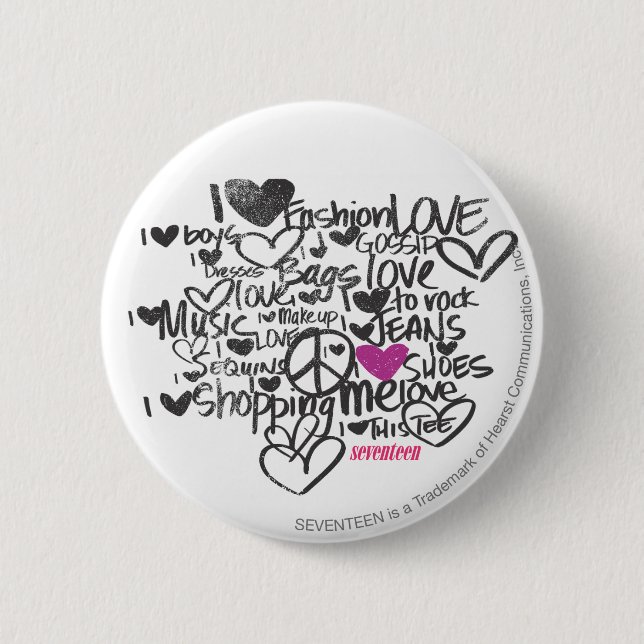 Graffiti lila button (Vorderseite)