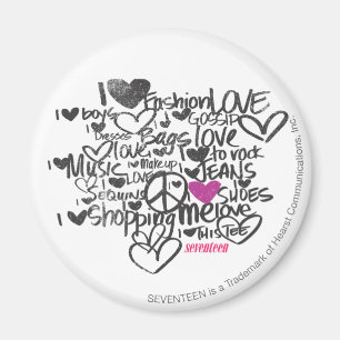 Graffiti Lila Magnet