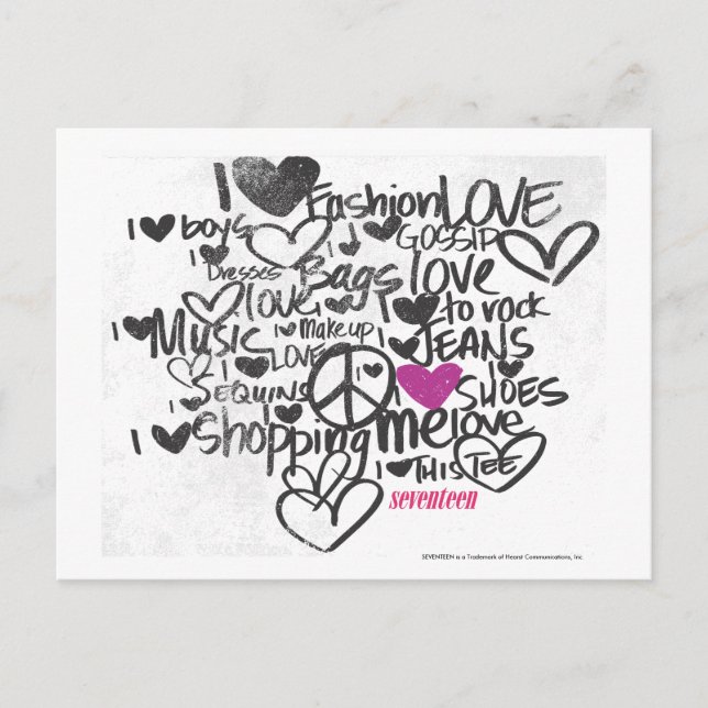 Graffiti lila postkarte (Vorderseite)