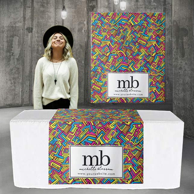 Graffiti-Logo-Geschäft Tischläufer Banner Wandteppich (Graffiti Logo Business Table Runner Banner Tapestry)