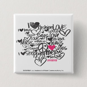 Graffiti-Magenta Button