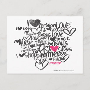 Graffiti Magenta Postkarte