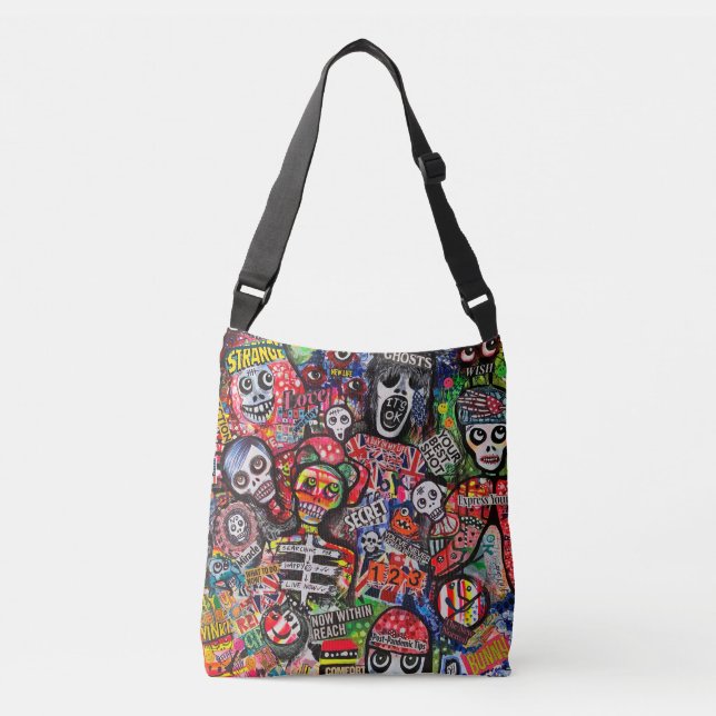 Graffiti Misfits Tasche Bay von Ray Dust (Vorderseite)