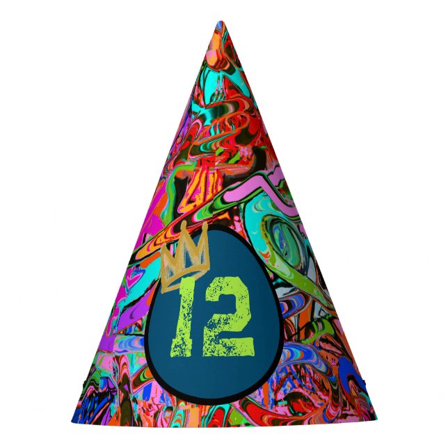 Graffiti mit Krone und Alter Partyhütchen (Vorderseite)