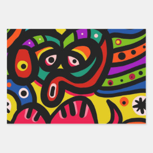 Graffiti Mittwoch Geschenkpapier Set