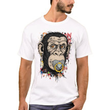 Graffiti Monkey Face Art - Abstrakt Street Style