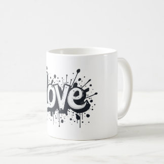 Graffiti Monochrome Liebe Tag Kaffeetasse