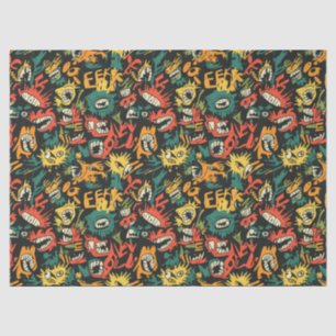 Graffiti-Monster Eek Black Halloween (1) Seidenpapier