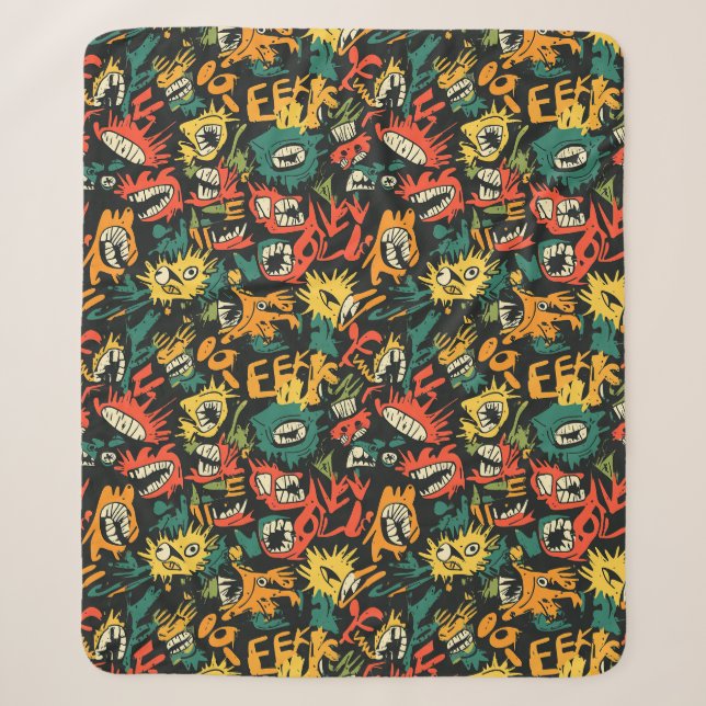 Graffiti-Monster Eek Black Halloween (1) Sherpadecke (Vorderseite)