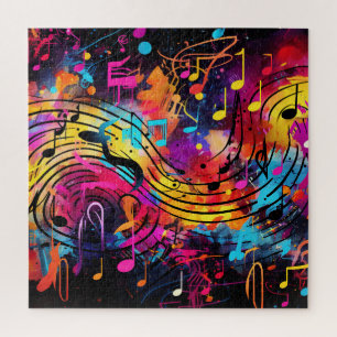 Graffiti Musical Notes Puzzle