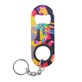 Graffiti-Muster Mini Flaschenöffner