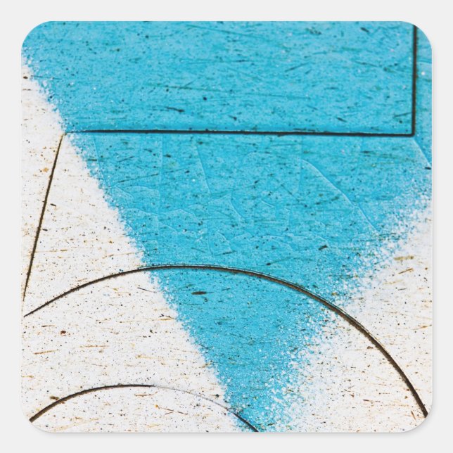 Graffiti-nah-ups Quadratischer Aufkleber (Vorderseite)