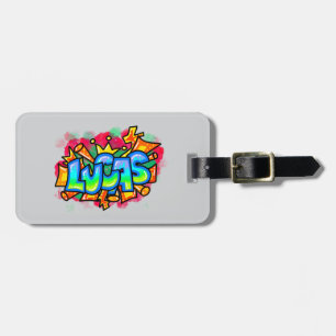 Graffiti Name Luggage Tag Gepäckanhänger
