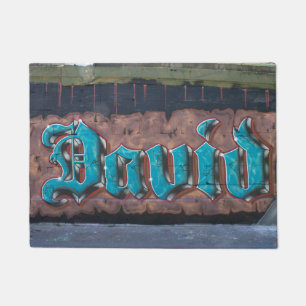 Graffiti Name Tag David Fußmatte