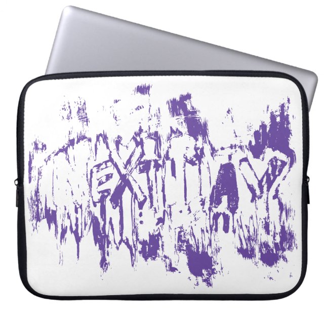 Graffiti Nextday Grunge Pinsel Abstracte Typografi Laptopschutzhülle (Vorderseite)