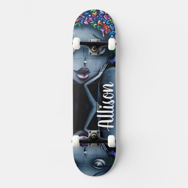 Graffiti Odd Girl Skateboard (Vorderseite)