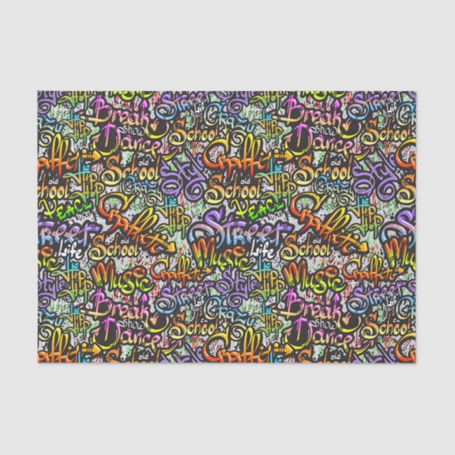 Graffiti old skool Decoupage Seidenpapier (Vorderseite)