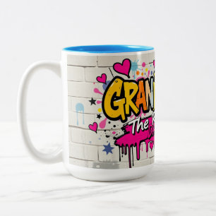 Graffiti-Oma- und Opa-Tag-Legenden Zweifarbige Tasse