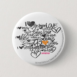 Graffiti-Orange Button