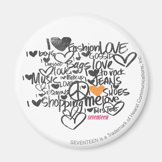 Graffiti Orange Magnet (Vorne)