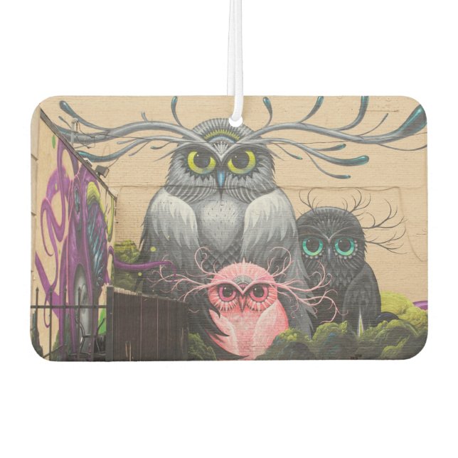 Graffiti Owls Autolufterfrischer (Vorderseite)